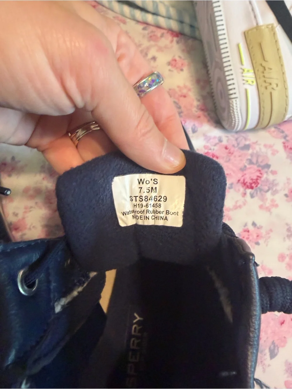 Sperry Navy Duck Boots